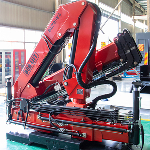 Grue montée sur camion BOB-LIFT de 5 tonnes pour chantier de construction, grue à flèche articulée, grue hydraulique pliable avec une portée de 12 m - Product Image 1