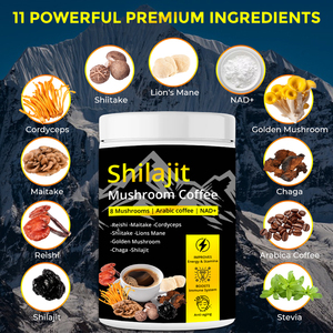 Etiqueta privada 11 Mezcla de superalimentos de alta calidad Focus Memory <span class=keywords><strong>Energy</strong></span> Instant NAD Shilajit Mushroom <span class=keywords><strong>Coffee</strong></span> - Product Image 4