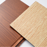 Panel compuesto de aluminio de grano de madera ACM ACP Panel de pared de madera de alta resistencia de peso ligero
