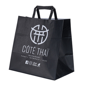 Bolsas de Papel Kraft Personalizadas para Comida para Llevar, Bolsas de Papel Coloridas con Asa - Product Image 2