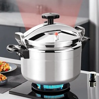 Autocuiseur en Aluminium Maison Grande Capacité Antidéflagrant Cocotte Profonde Marmite à Soupe Spéciale pour Cuisinière à Gaz