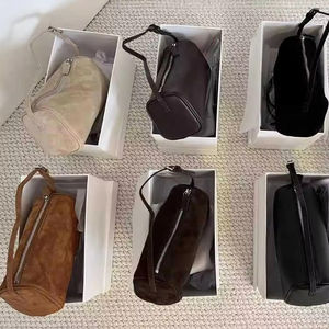 Bolso cilíndrico de gamuza vintage, bolso de mano cruzado de hombro de cuero de verano para mujer - Product Image 1