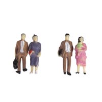 ABS-Material Modellspielzeug Eisenbahn-Layout Verschiedene Posen 1:87 H0-Maßstab Alle Stehenden Menschen Bemalte Figuren Unisex Ab 14 Jahren
