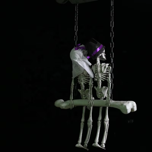 Usine vente horreur bienvenue <span class=keywords><strong>porte</strong></span> pendentif accessoire <span class=keywords><strong>d</strong></span>écoratif Halloween squelette mariée marié - Product Image 1