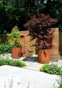 Jardinière de luxe écologique en acier inoxydable italien pour extérieur avec roulettes, pot à fleurs doré en acier Corten rond pour la maison - Product Image 6