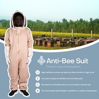 Nouvelle combinaison de protection intégrale ventilée en polyester pour apiculture avec voile et gants, équipement d'élevage apicole