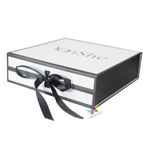 Crown Win Custom Magnetic Stash <b>Gift</b> <b>Boxes</b> Magnet Storage <b>Boxes</b> Packaging With Black Satin Ribbons for Garment Costume Apparel - Product Image 5