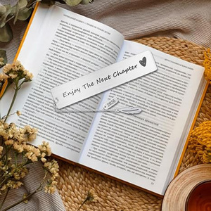 Marcapáginas de Acero Inoxidable Personalizado al por Mayor con Frase Inspiradora 'Disfruta del Próximo Capítulo' para Regalo de Graduación, Día del Maestro o para <span class=keywords><strong>Amigos</strong></span> Profesores - Product Image 5