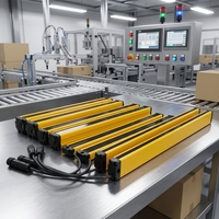 Barrière de sécurité ultra-fine de 30 mm de résolution et 810 mm de hauteur de protection, universelle pour protéger les mains et les outils