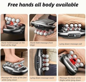 Pistola de Masaje Profesional de 8 Cabezales para Relajación Muscular, Motor sin Escobillas Recargable para Alivio del Dolor Cervical, Herramienta con Calor y Capacidad de 49 kg - Product Image 3