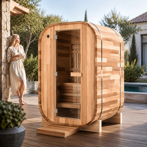 Cabaña Compacta de Madera para una Persona, de Cedro Rojo Canadiense, para Uso en el Hogar, Marca HG - Product Image 2