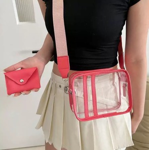 <span class=keywords><strong>Sac</strong></span> à main transparent en PVC approuvé pour les stades, avec bandoulière, pour <span class=keywords><strong>femme</strong></span>, idéal pour les événements sportifs et les sorties. - Product Image 4
