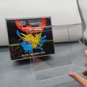 Custom Size&amp;Logo 6mm Premium Magnetic Top Stackable Protectors Acrylic <strong>Display</strong> Case for Booster <strong>Box</strong> - Product Image 3