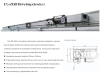 Kit Operator pintu geser otomatis, Sensor Motor Operator pintu geser otomatis