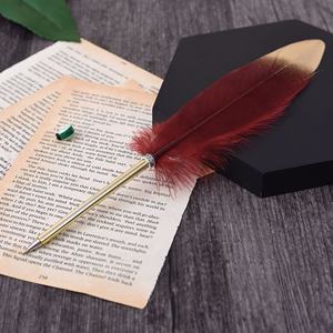 गर्म बेच सस्ते उपहार विंटेज निर्माता कस्टम शादी स्कूल सीखने के लिए कलम बॉल पेन कार्यालय काम पंख Ballpoint कलम - Product Image 6