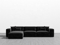 Superbequemes Modernes Wohnzimmer Modulares Beinloses 4-Sitzer Ecksofa Günstiges L-förmiges Couch-Set