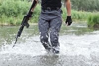 Pantalon de plein air IX9 en nylon pour homme Pantalon de survêtement cargo imperméable à séchage rapide Plusieurs poches Casual Mid pour la randonnée Tactique