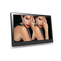 Acrylique 15.6 pouces full hd IPS en bois téléchargement gratuit mp3 mp4 cadre photo numérique avec wifi