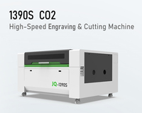 Graveur laser CO2 JQ 1390S avec moteur servo haute vitesse, machine de découpe laser pour bois, acrylique, cuir, matériaux non métalliques
