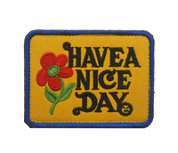 Patchs de fleurs de broderie GUNS ROSES personnalisés de couleur jaune pour sacs et chapeaux Applique