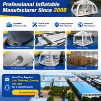Île flottante gonflable commerciale pour fêtes aquatiques avec auvent, canapé et table pour complexe hôtelier, lac, plage, club