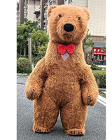 Costume gonflable d'ours polaire pour fête de rue, cosplay, mascotte en peluche, costume d'Halloween