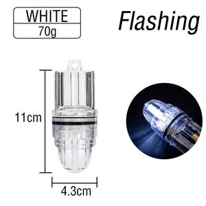 70g Grün-Gelb-Rote LED-Angellampe mit Schnappverschluss, Blitzlicht für Tiefseeangeln, Unterwasser-Tintenfisch-Stroboskop-Köderlampe - Product Image 3