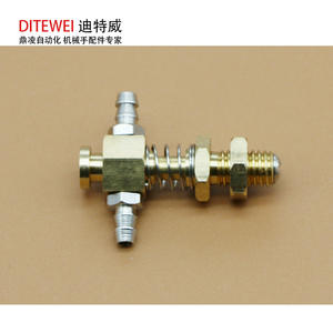 Conectores de Latón de Cabeza Plana y Cabeza Puntiaguda para Accesorios de Robots Industriales, Soportes de Ventosa y Componentes Neumáticos - Product Image 3