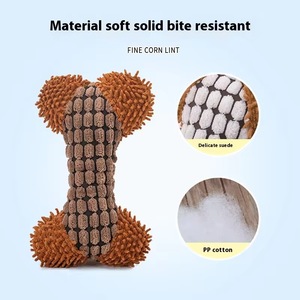 Juguete Masticable para Perros con Sonido, de Peluche con Diseño de Dibujos Animados, Entrega Rápida, Material Seguro y No Tóxico, en Forma de Hueso, para Perros Pequeños y Medianos - Product Image 4