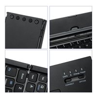 Anpassbare Faltbare Bluetooth-Tastatur Metall Mini Mobiltelefon Tablet Kabellose Tastatur