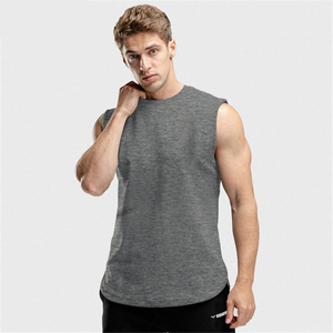 New Quick Dry <b>Mens</b> Seamless Tank Top Gym Fitness Sports Tank Top Custom Polyester Running <b>Singlet</b> - Product Image 4