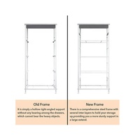 Commode en métal de haute qualité personnalisée, 4 tiroirs, commode en tissu pour chambre à coucher