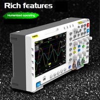 Oscilloscope Numérique FNIRSI 1014D 100 MHz 2 Canaux, Taux d'Échantillonnage en Temps Réel 1 GSa/s, Connectivité Hôte et Périphérique USB, Écran 7 Pouces