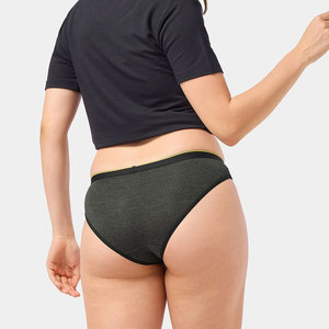 Sous-vêtements pour femmes à taille haute, respirants, en tricot uni, avec logo personnalisé, vente en gros, confortables pour adultes - Product Image 2