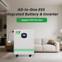 5.12kWh Inverter tenaga surya 51.2V 200AH LiFePO4 penyimpanan energi Hybrid Grid 100AH Split perlindungan BMS rumah bersertifikat MSDS