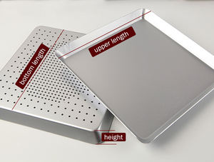 Forno da 12/13/14 pollici utensili da cucina in alluminio anodizzato quadrato <span class=keywords><strong>teglia</strong></span> per <span class=keywords><strong>pizza</strong></span> pane <span class=keywords><strong>teglia</strong></span> - Product Image 6