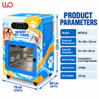 Machine de lavage et séchage automatique pour chiens et chats, entièrement en libre-service, avec stérilisateur et fer à repasser, rechargeable, pour salon de toilettage commercial