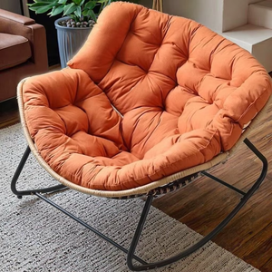 Chaises à bascule aile luxe mobilier nordique <span class=keywords><strong>fauteuil</strong></span> moderne <span class=keywords><strong>tissu</strong></span> <span class=keywords><strong>microfibre</strong></span> cuir salon Accent maison canapé salon chaises - Product Image 4