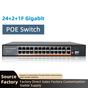 Switch PoE Gigabit 24 + 2 + 1 con Watchdog, VLAN250M, Carcasa de Acero Mate, Plug and Play, Combinación Gratuita - Product Image 2