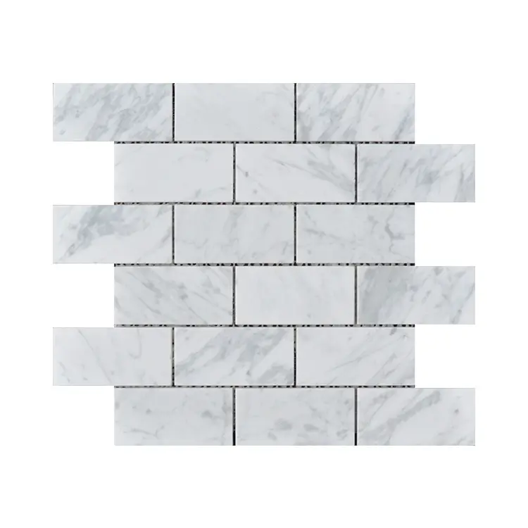 Marble Mosaic Strip Wall Brick Kitchen Toilet Floor Anti-slip Tile Porcelain Tiles Polished Tiles Room Modern Wholesale Natural