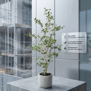 OH ARTS Arbre d'olivier artificiel haut de gamme, réaliste, type Faux Shady Lady Black Olive, en <span class=keywords><strong>pot</strong></span>, avec des branches délicates, pour un style Zen Nordique - Product Image 4