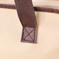 Sac à fermeture éclair non tissé en PVC transparent pour emballage de couverture d'oreiller de couette de drap de lit pour une utilisation dans le salon