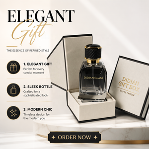 Botella de <span class=keywords><strong>Perfume</strong></span> de Vidrio Vacía, Diseño Único y Premium, Nueva, con Cierre Irregular, 30ML 50ML 100ML, Negra, con Caja de Regalo - Product Image 4