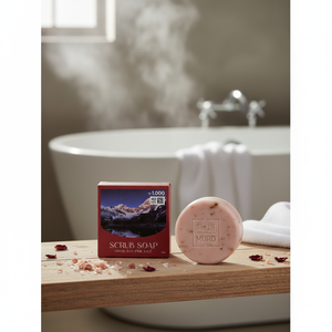 Jabón exfoliante de sal rosa del Himalaya de alta calidad 90g con precio bajo-Exfoliante corporal Muro - Product Image 3