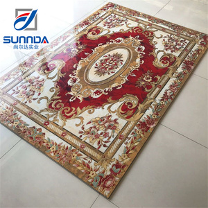 Sang trọng hiện đại Tấm bạc vàng Sứ đánh bóng Thảm gạch sàn tinh thể bề mặt hoa cây thiết kế trang trí trong nhà - Product Image 2