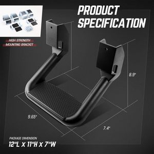 บันไดข้างอะลูมิเนียมสำหรับรถกระบะ SUV สำหรับงานหนัก ขับเคลื่อน 4 ล้อ  แบบกันลื่น  พร้อมอุปกรณ์เสริม 4x4 - Product Image 3