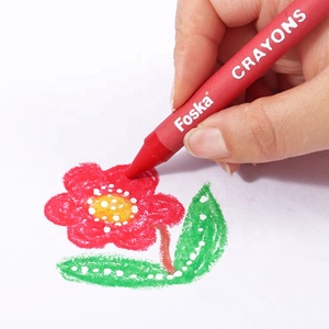 Foska biểu tượng tùy chỉnh số lượng lớn Neon màu sắc có thể giặt <span class=keywords><strong>Crayon</strong></span> <span class=keywords><strong>Set</strong></span> <span class=keywords><strong>DIY</strong></span> vẽ Jumbo 12 màu sắc Giá Rẻ Bán buôn tùy chỉnh bút chì màu hộp cho trẻ em - Product Image 2