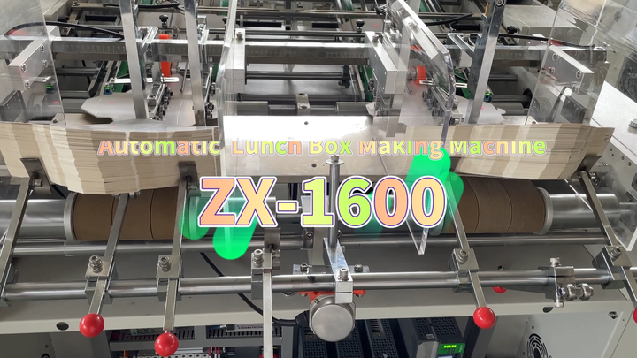 ZX-1600 Automatic Caton Box Manufacturing Machine for Food