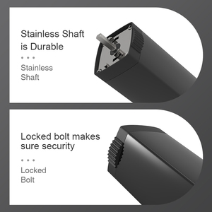 Mô Tơ Rèm Nhỏ Màu Đen Mô Men Xoắn Lớn Với Đường Ray Rèm Màu Đen - Product Image 3