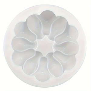 Flower Shape <b>Silicone</b> Cake Mold For DIY Dessert <b>Baking</b> Tools White Oven Safe - Product Image 2